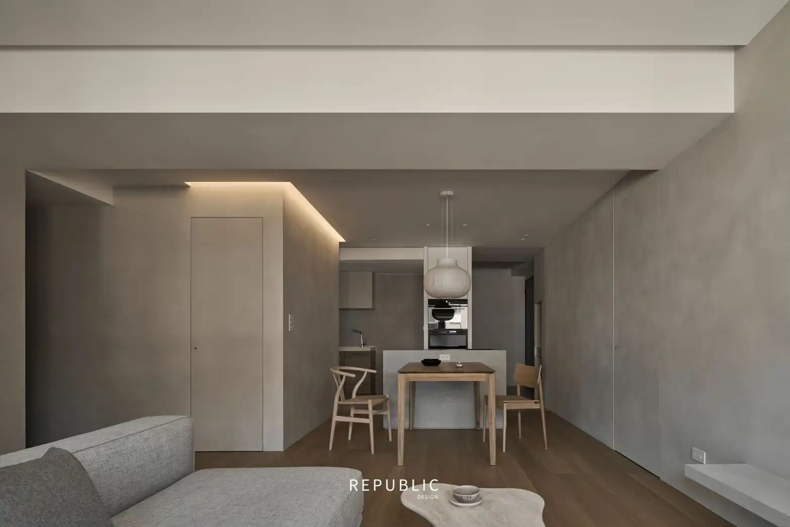 台北內湖住宅｜P系列（SC-P612） 木地板完工照 12（色號 SC-P612）